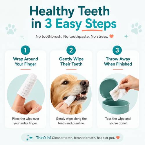 Pet Dental Finger Wipes