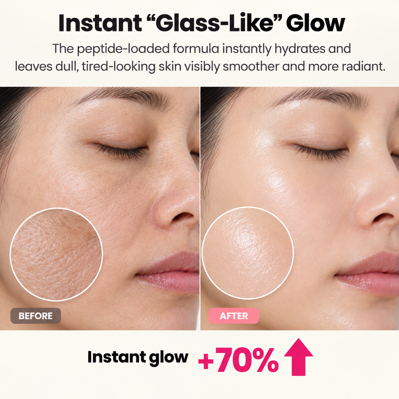 4. Gives Skin an Instant “Glass-Like” Glow